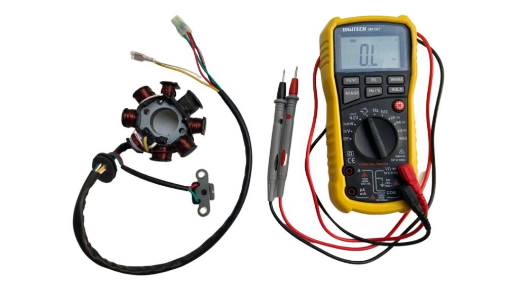 How to test motorcycle stator with multimeter
